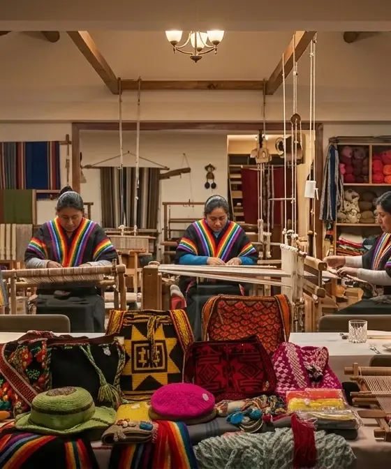 Taller de tejido de TejiArtes Mueses